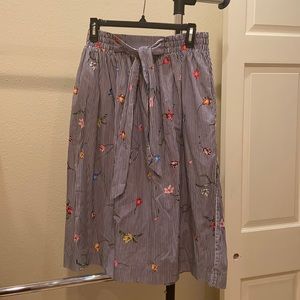 Black and skirt with roses